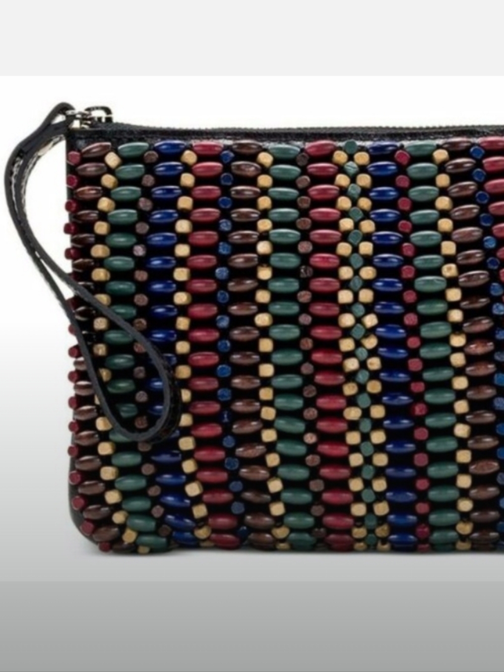 Patricia Nash-Cassini Beaded Wristlet Clutch (Blue-Forest Bead💙🖤)